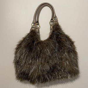 Faux Fur Hobo Bag